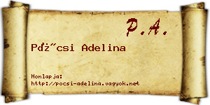 Pócsi Adelina névjegykártya